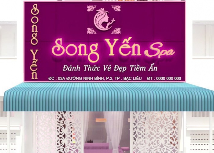 THIẾT KẾ NỘI THẤT SPA - BẠC LIÊU